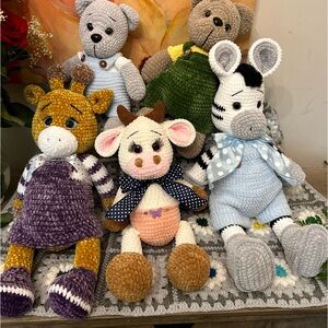 Umigurrumis. Zoo animals. Special for gifts,baby showers, birthdays and more.